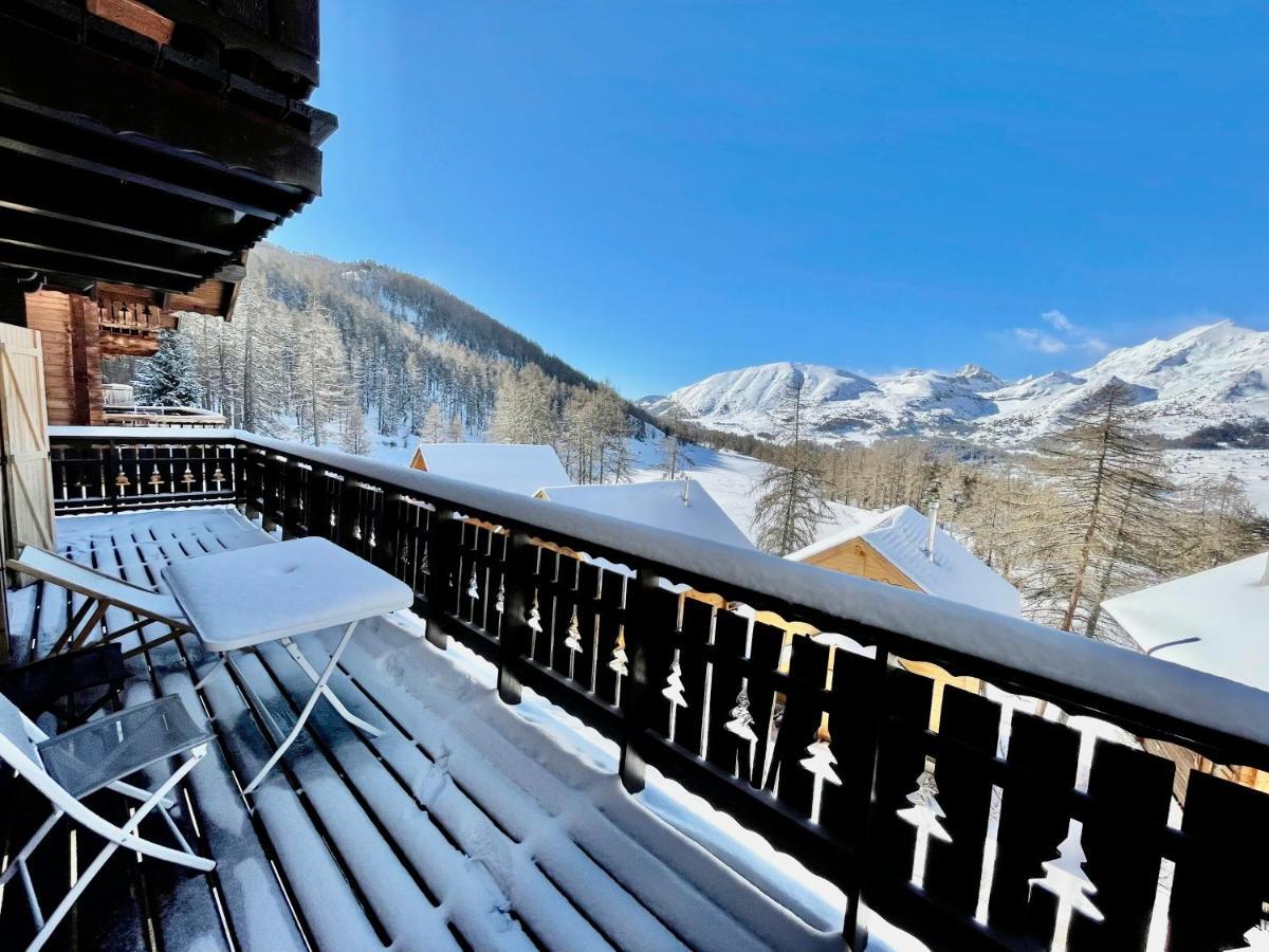 Chalet Aneloup Vue D'Exception A La Joue Du Loup Le Devoluy Bagian luar foto