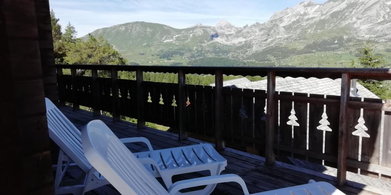 Chalet Aneloup Vue D'Exception A La Joue Du Loup Le Devoluy Bagian luar foto