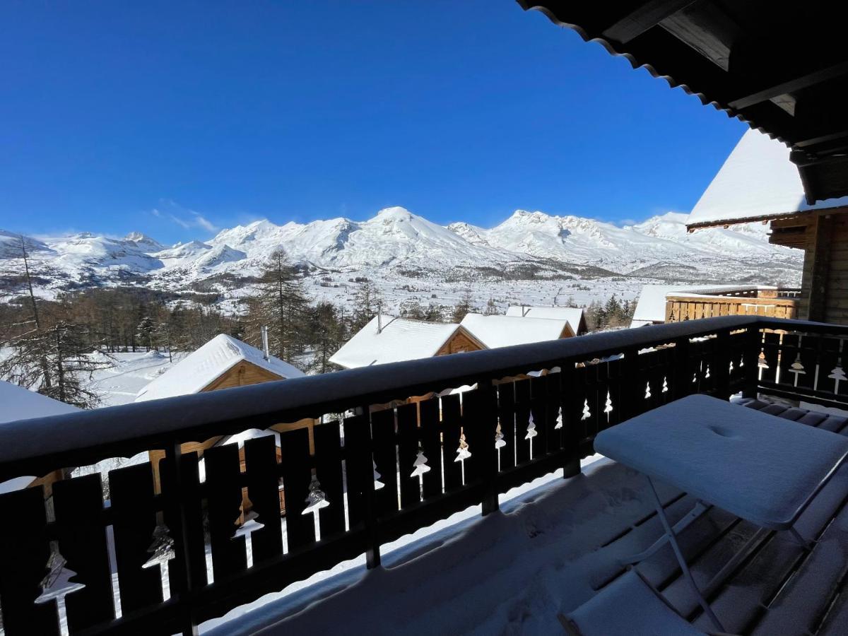 Chalet Aneloup Vue D'Exception A La Joue Du Loup Le Devoluy Bagian luar foto